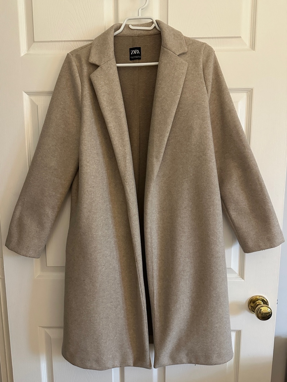 Zara Wool-Blend, Long Peacoat